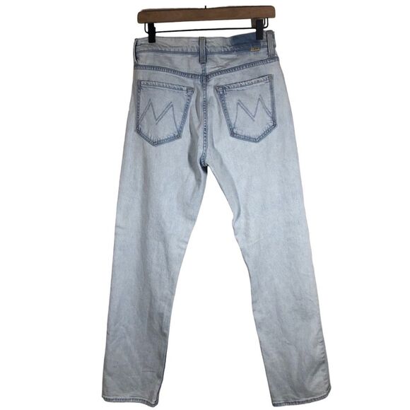 Mother Superior High Waisted Hiker Hover Jeans I Do Declare Light Wash Size 28 - Picture 5 of 10